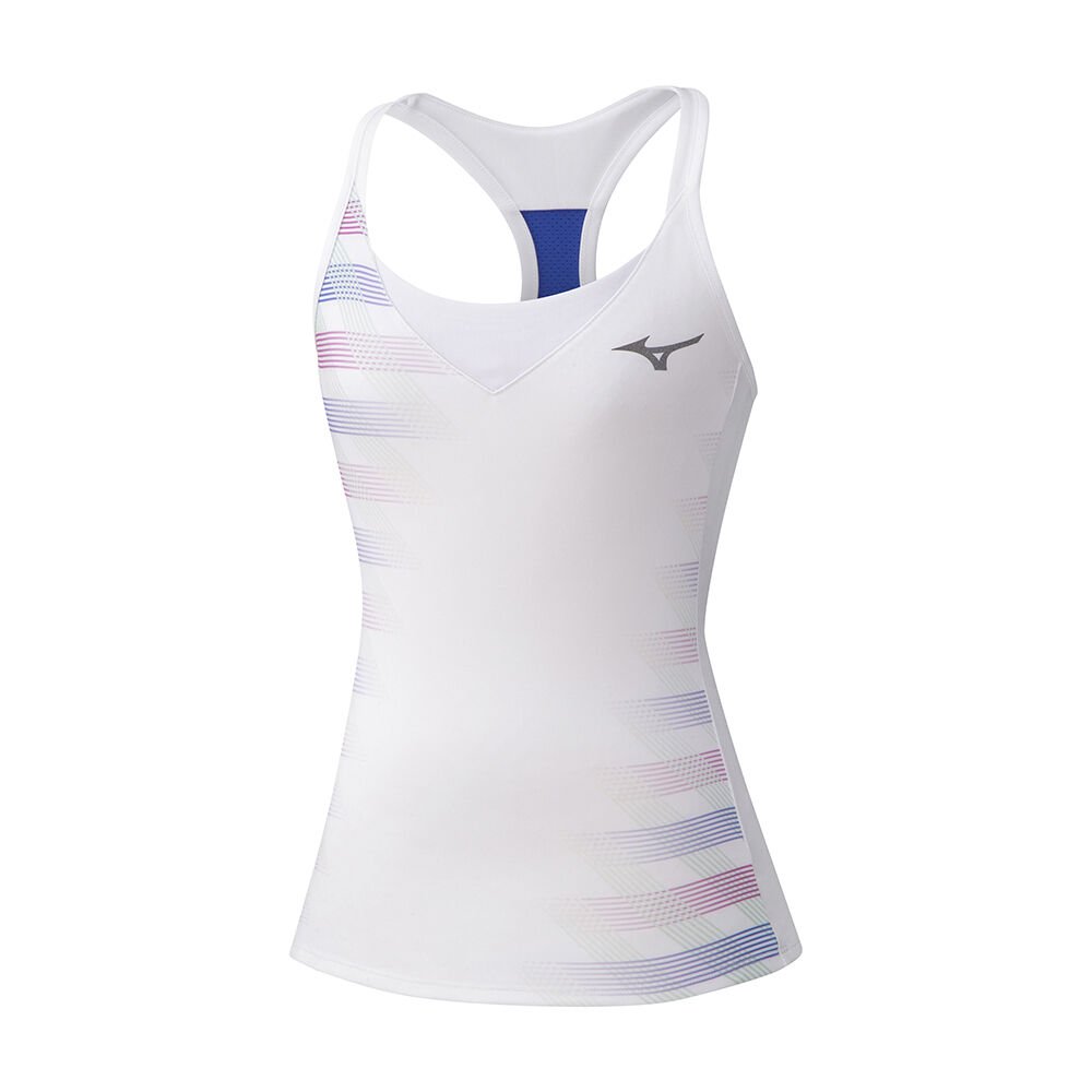 Canotta Mizuno Printed Donna - Bianche - 05147-QBCZ